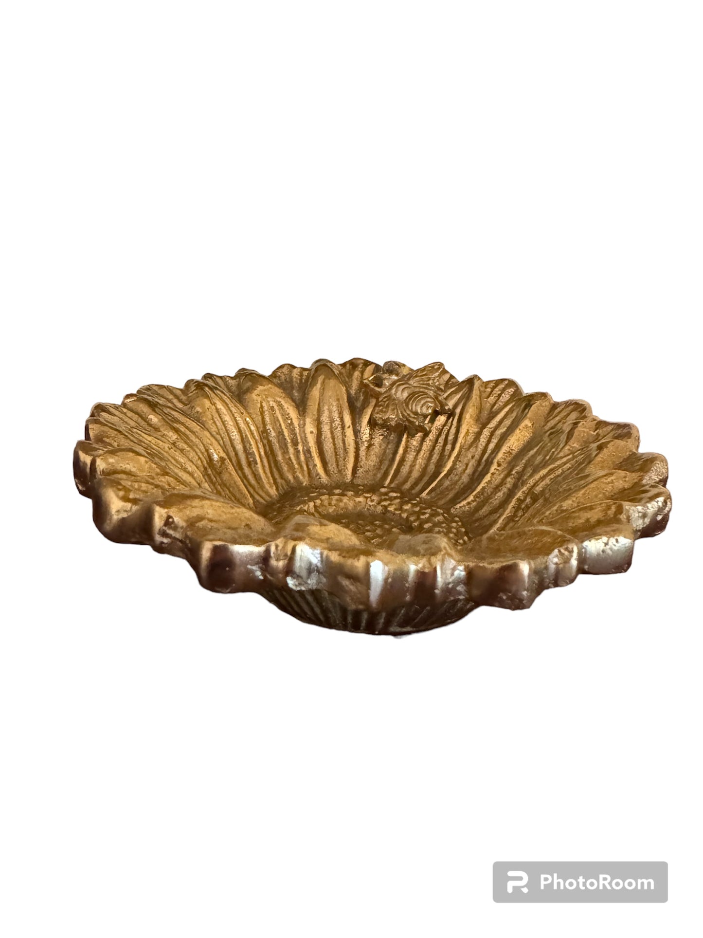 Golden bee trinket tray